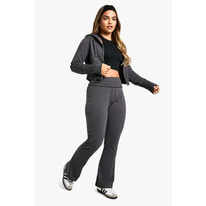 ชุดลำลองผู้หญิง ลายทาง สไตล์สั้น เสื้อสูทปกแหลม กางเกงขายาวทรงตรง - Product Image 6