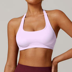 Soutien-gorge de sport confortable pour femme avec bretelles réglables, logo personnalisé, pour le yoga, la gym et le fitness - Product Image 3