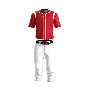 Vente directe d'usine hommes vêtements d'entraînement sportif uniformes de baseball meilleure qualité Polyester tissu fait uniforme de baseball - Product Image 3