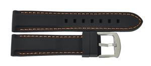 JD003 Orange Silicone Soft Light Sports Smart <b>Watch</b> Bands Water-Resistant Stainless Steel Buckle 27cm Adjustable Sizes 20mm 22mm - Product Image 5