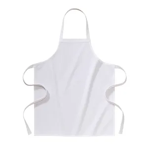 Personalized <b>White</b> Cotton Long <b>Apron</b> with Gadgets - Product Image 1