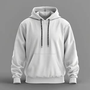 Sweat-shirts à capuche pour hommes personnalisés avec logo, en molleton 100% coton, coupe oversize, respirants, séchage rapide, avec poche, pour l'hiver - Product Image 2