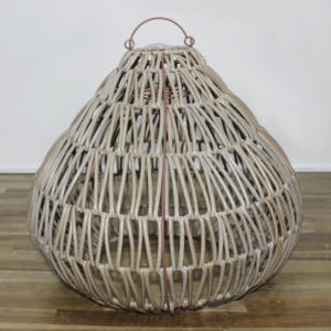 Artex Dong Thap Factory Handmade <b>Wicker</b> <b>Lampshade</b> Vintage Rattan Pendant Light for Home and Kitchen Decor - Product Image 3