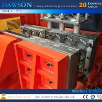 Machine d'extrusion-soufflage de bouteilles en plastique entièrement automatique, sacs de bowling à 4 rouleaux