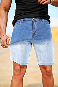 Venta al por mayor de ropa de calle de verano personalizada Vintage pantalones cortos sueltos de trabajo pantalones cortos de moda para hombres pantalones cortos holgados de mezclilla para hombres - Product Image 2