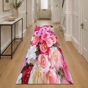 <b>RUGS</b> DEPOT LXDP-0799 Wholesale Red <b>Burgundy</b> Marble Effect Digital Printed Machine Washable Chenille Area <b>Rug</b> Non Slip - Product Image 5