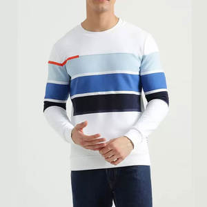 Último Diseño, Camiseta de Cuello Redondo para Hombre, Personalizada, de Alta Calidad, 100% Algodón, Forro Polar, Corte Regular, Manga Larga, Invierno, Lisa, a la Moda - Product Image 1