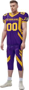 Wholesale <b>Top</b> Quality Customized American Football Uniforms <b>For</b> Youth Football Uniform <b>Club</b> Custom Logo Colors And Size Oem - Product Image 4