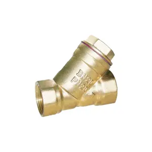 ISO 9001 brass Y strainer standard filter PN16 normal temperature with stainless steel filter net wholesale