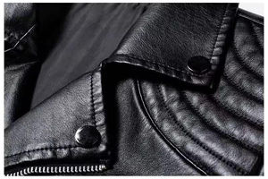 Chaqueta de Cuero para Hombre, Diseño Nuevo 2024, Estilo Motero, Corte Ajustado - Product Image 3