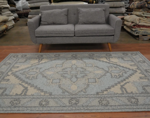 Tapis en laine noué à la main Oushak fait à la main, tapis vintage pour chambre à coucher, cuisine, chambre d'enfant, taille personnalisée 6x9, ensemble coloré pour la décoration de la maison - Product Image 1