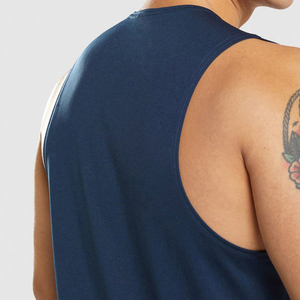 2024 Men's Casual Athletic Sleeveless Tank Top Breathable 100% Cotton Knit Hood Solid Colors Plain Print Design Wholesale Sale - Product Image 5