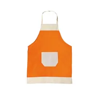 Tablier de cuisine uni bicolore personnalisé, lavable en machine