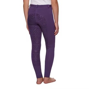 Ropa Ecuestre para niños Montar a caballo Medias de agarre de silicona Leggings tela suave de alta calidad de alta elasticidad - Product Image 2