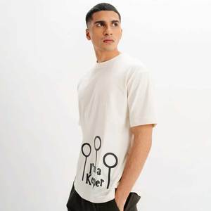 Camiseta de algodón estampada para hombre de alta calidad, camiseta elegante personalizada mejor valorada, camisetas personalizadas de estilo callejero de alta calidad para hombre - Product Image 3