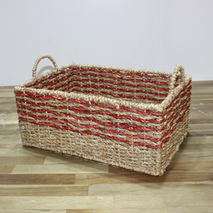 Artex Dong Thap paniers de rangement en osier faits à la main en jonc de mer conteneurs décoratifs coffrets cadeaux pour l'organisation de la cuisine à domicile - Product Image 3