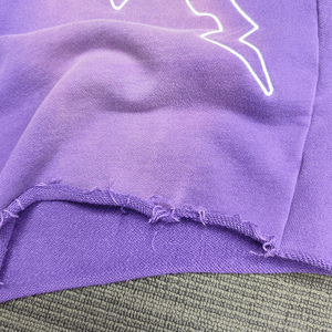 Pantalones Cortos de Algodón 100% Personalizados, Estilo Vintage Unisex, de Cintura Alta, Lavado Ácido, Desgastados, Efecto Descolorido por el Sol, Estilo Urbano, Ecológicos y de Secado Rápido - Product Image 3