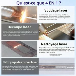 Machine de soudage laser à fibre portative 1500W à oscillation continue automatique numérique Nouvelle - Product Image 4