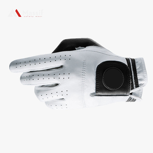 Vente directe d'usine Gants de golf en cuir Cabretta personnalisés Gant de sport respirant conçu votre propre logo Gants de golf complets - Product Image 6