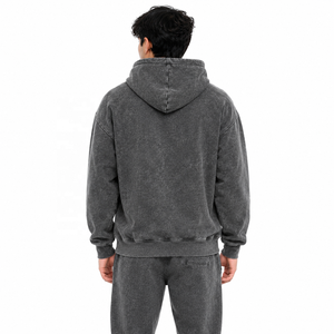 Nouvelle Collection 2026 – Ensemble Survêtement Respirant Effet Délavé 100% Coton – Sweats à Capuche et Sweat-shirts de Haute Qualité – Fournisseur OEM/ODM de Polaires Hiver - Product Image 3