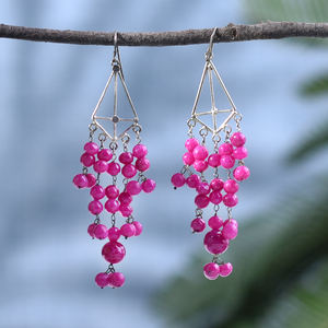 Pendientes colgantes de plata de ley 92,5 para mujer y niña, Joyería Moderna y elegante, REGALOS FESTIVOS para fiesta, NSJ-1261 - Product Image 1
