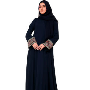 2024 OEM bordado personalizado abaya alta calidad transpirable abaya vestidos para mujeres musulmanas paquistaníes abayas al por mayor - Product Image 1