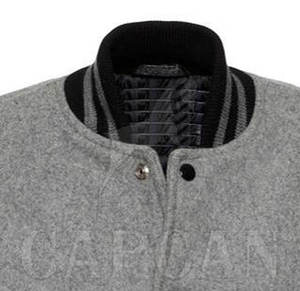 Vestes en laine 100% pour hommes, style lettreman, best-seller, avec deux poches, pour personnaliser votre propre logo de marque - Product Image 4