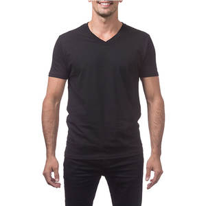 Vente en gros de vêtements de sport T-shirt sexy d'été à col en V pour hommes - Product Image 4