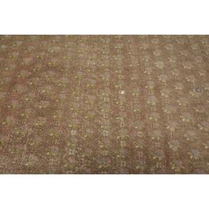 พรมตุรกีขนาด 4.5x7.8 ฟุต (136x237 ซม.) ลายสัตว์สีน้ำตาลวินเทจ - Product Image 5