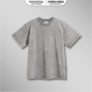 Vêtements de sport de plein air actifs avec logo personnalisé du fabricant vietnamien pour hommes femmes 100% coton lavé à l'acide T-shirts à manches courtes - Product Image 5