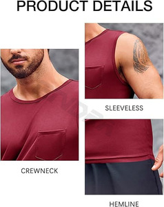 Camiseta sin mangas de punto de alta calidad, transpirable, de talla grande, lavada, estilo crop, corte holgado y personalizado - Product Image 6