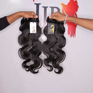 Paquetes de cabello ondulado sin procesar de templo indio, venta al por mayor, paquete de tejido de cabello humano Rubio brasileño, cabello ondulado - Product Image 1