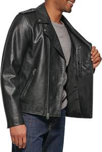 Veste de motard pour homme de haute qualité fabriquée en usine, veste de motocross, coupe-vent, respirante, manches longues, simili cuir - Product Image 6