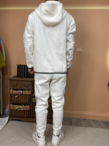 Ensemble de survêtement décontracté pour homme, léger, à capuche, uni, personnalisé, avec cordon de serrage, respirant, séchage rapide, haute qualité - Product Image 2
