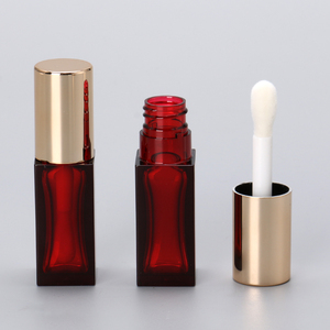 Tuýp son bóng hình tròn, nắp vuông, trong suốt, đầu cọ to, kiểu dáng mập mạp, dung tích 8ml - Product Image 2