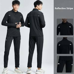 Venta al por mayor de media cremallera de fútbol personalizado chándal de manga larga Jersey Jogging ropa deportiva hombres niños jóvenes equipo de fútbol chándal de entrenamiento - Product Image 2