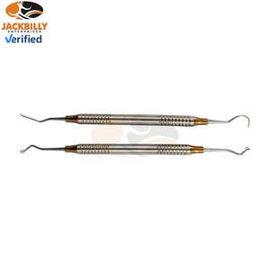 Juego de Instrumentos de Diagnóstico Dental de Acero Inoxidable Manual de Alta Calidad, Recubrimiento de Plasma Dorado, Examen Bucal Básico Profesional - Product Image 4