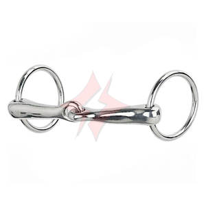 Premium 4 pulgadas Pony Ring Snaffle Bit Durable Acero inoxidable Horse Bit Cómodo Control efectivo Pony Riding Training - Product Image 1