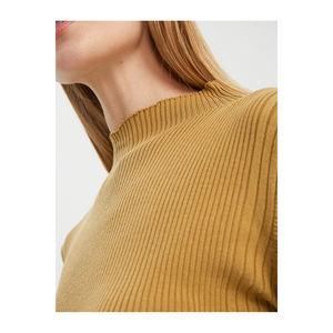 Pull en tricot à col rond en viscose mélangée pour femmes Modèle W24HQ331 - Product Image 5