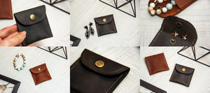 Bolsa de joyería de viaje personalizada al mejor precio, caja de anillo de collar de compromiso para mujer, bolsa de estilo de cuero de almacenamiento - Product Image 3