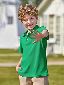 Polo pour enfants garçons de couleur unie 100% coton pour enfants T-shirt à manches courtes pour enfants Vente en gros OEM - Product Image 4