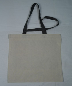 Sac fourre-tout en toile 100% coton biologique imprimé de logo personnalisé Sac promotionnel unique réutilisable avec poignées en coton recyclé - Product Image 4