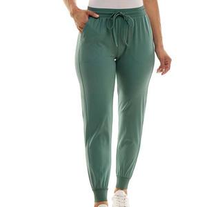 Taille haute vert imprimé Fitness pantalon pour femmes en plein air course entraînement pantalon respirant élastique femmes pantalon pantalon - Product Image 1