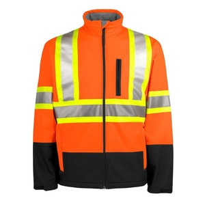 Safety Wear Two Tone Taped and Two Tone <b>Jacket</b> <b>Hi</b> <b>Vis</b> Rain Shell <b>Jacket</b> - Product Image 1
