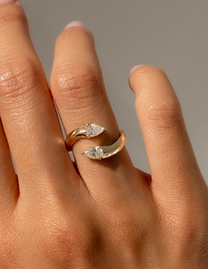 Pear Cut Diamond Engagement <b>Ring</b> In Yellow Gold Prong Setting Classic Women's Fine Jewelry - Product Image 3