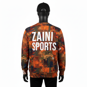 Sweat-shirt à capuche pour homme de haute qualité en polaire de coton polyester 300 GSM, intérieur brossé, impression intégrale, logo personnalisé, sweat-shirts basiques - Product Image 2