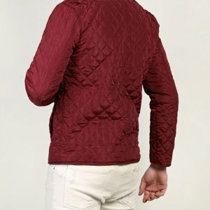 Veste d'hiver simple pour hommes Veste isolée, chaude et légère pour temps froid avec fermeture à glissière - Product Image 6