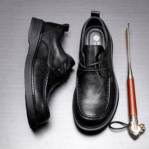 Zapatos Casuales Ligeros con Plantilla Absorbente de Sudor y Estructura Flexible, Zapatos Diarios para Hombre, Zapatos de Cuero - Product Image 1