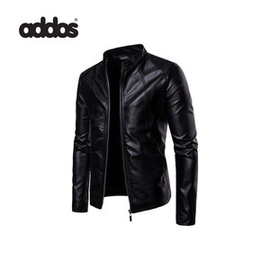 Chaqueta de cuero con logotipo personalizado de calidad superior Estilo único Secado fácil Tasa de fábrica Tendencia Moda Cierre de cremallera Técnica lavada - Product Image 4