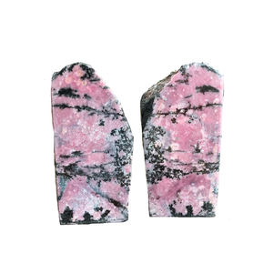 วัสดุหินอัญมณี Rhodonite Bookends หินธรรมชาติคริสตัลอัญมณีสำหรับตกแต่งขายส่ง - Product Image 5